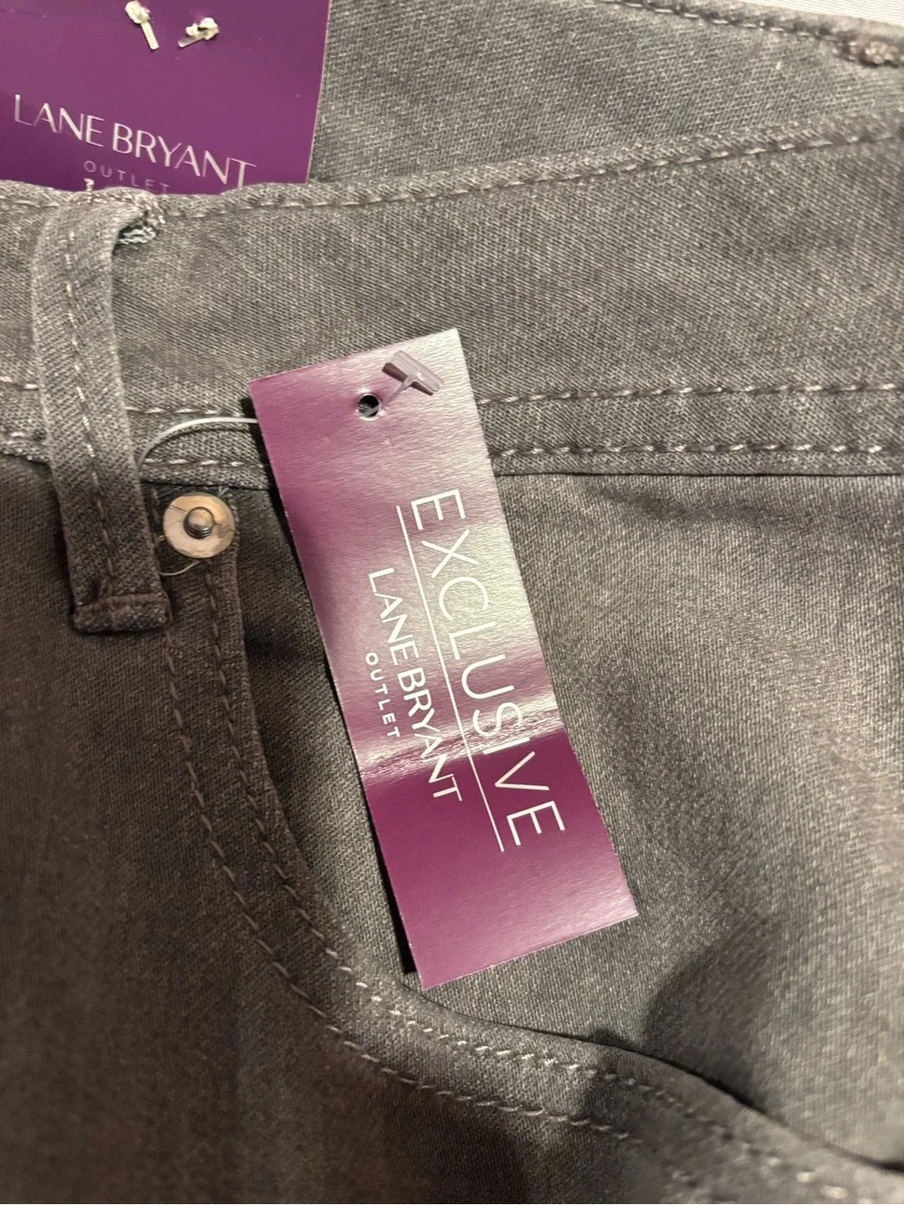 Lane Bryant Gray Skinny Jeans - Exclusive Fit